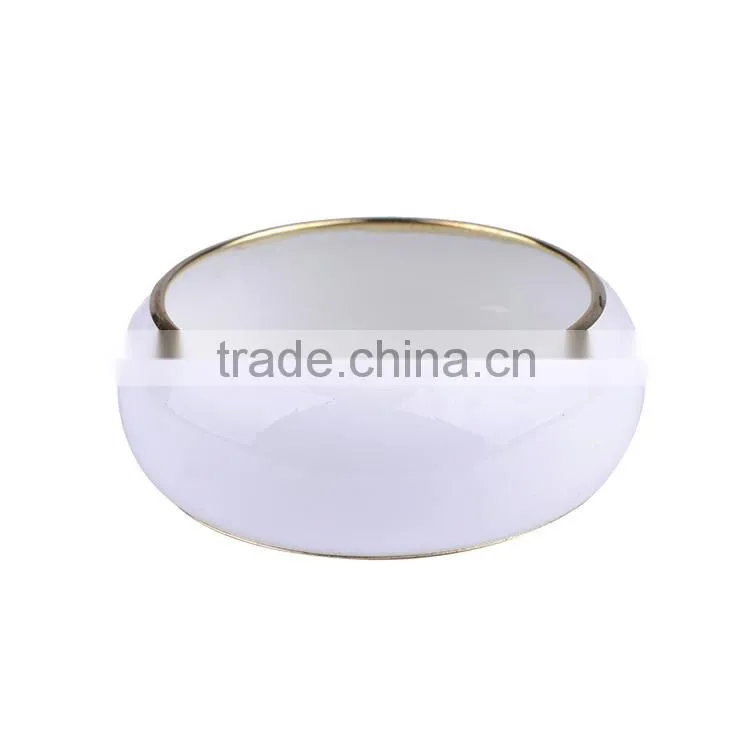 Free sample 2016 new design Coating craft plain stainless steel cuff bangle