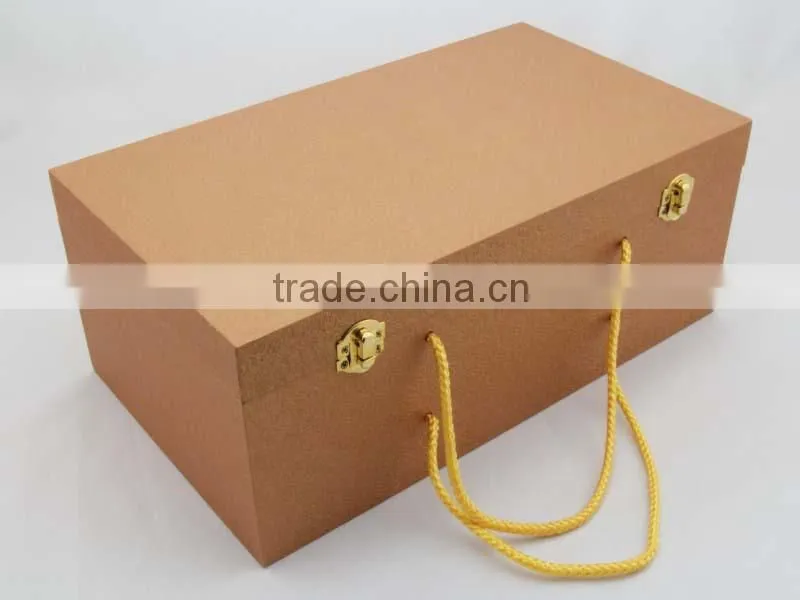 Beautiful wooden wine box with satin made in China factory