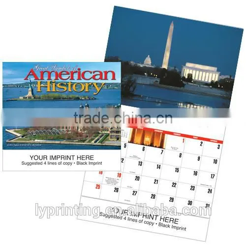 Cheap Customized 2016 wall calendar printing LOGO printing