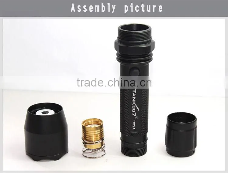 rechargeable led torch led police flashlight