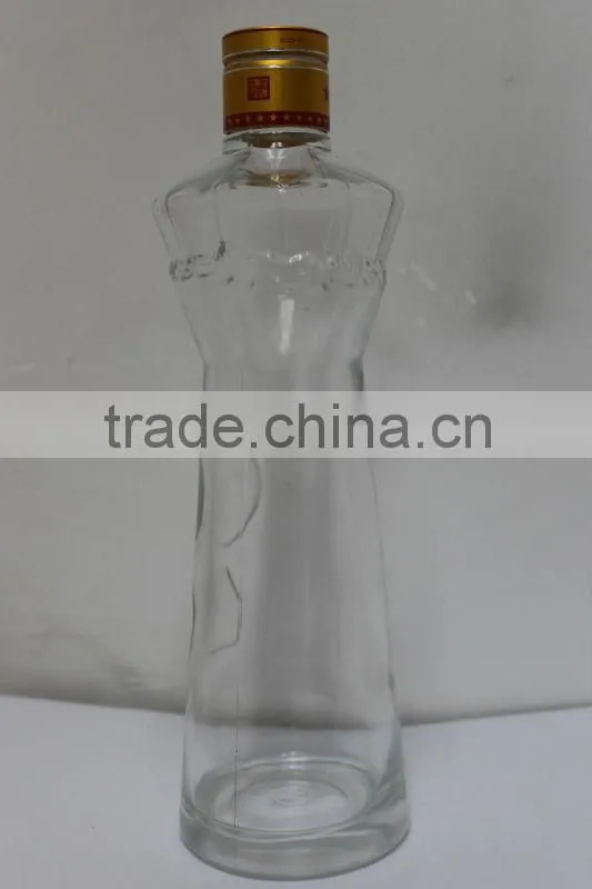 honorable handmade clear crystal glass bottle