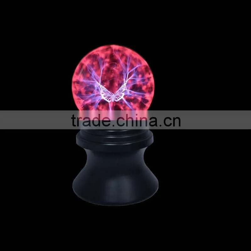 6 inch with peace symbol high quality plasma ball cheap party lights