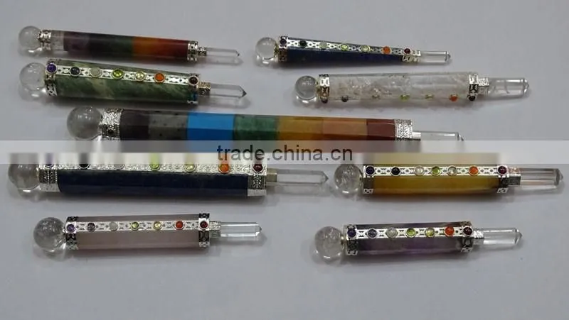 Orange Selenite Carved Angel Wands