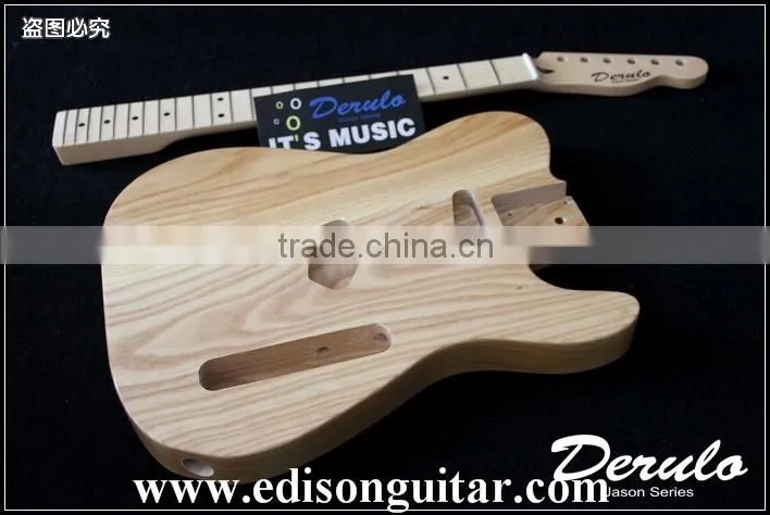 MX777 Diy High Quality Solid American Ash Wood Unfinished Electric Guitar Kit