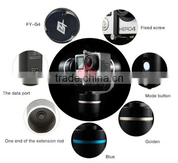 Feiyu G4 3 Axis Brushless Handheld Gimbal for Go Pro Hero4 3 3+ / Xiaomi Yi Sport Camera