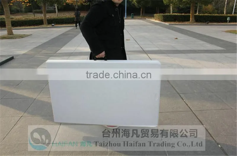240cm plastic folding in half table for restaurant and hotel/office table for meeting or study