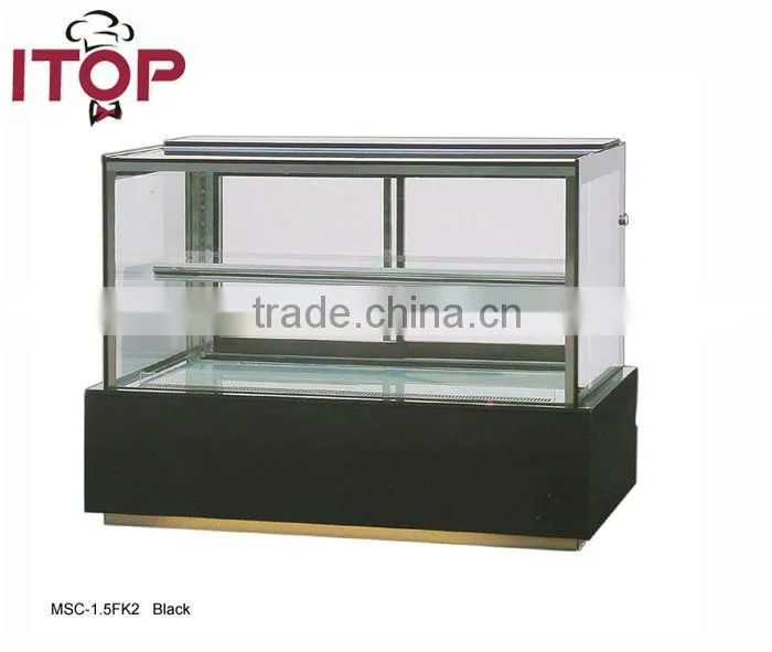commercial Marble counter top cake display showcase