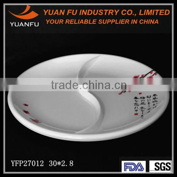 Elegant design melamine chinese style restaurant dinnerware