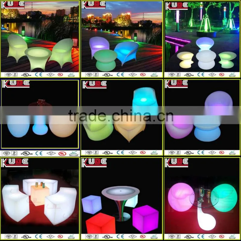 illuminated led cubes chair