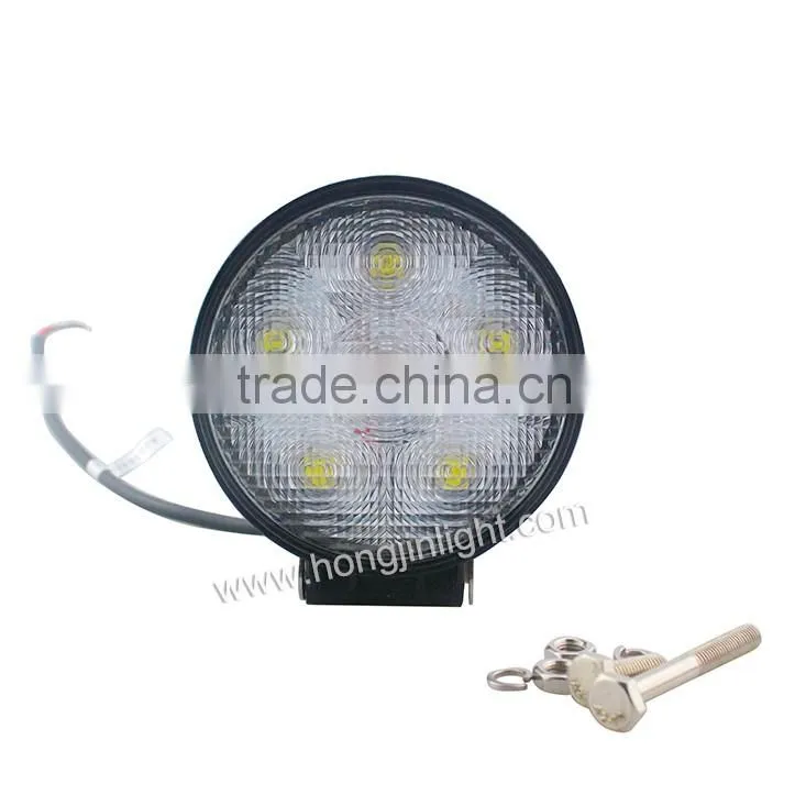 round shape 18w led work light with super bright IP67