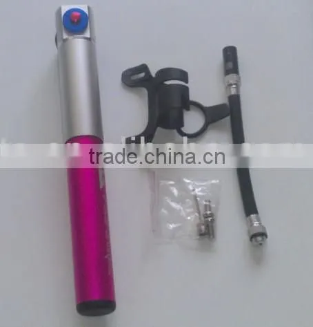 hotsale good quality factory price colorful high pressure aluminum alloy bicycle pumps bicycle parts