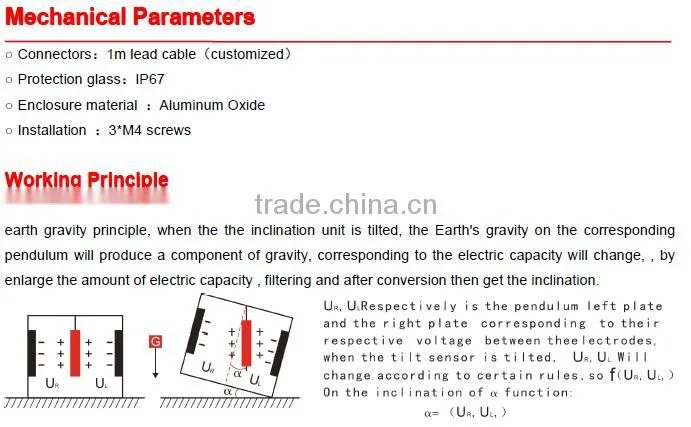 Inclinometer,Electronic Clinometer,Full Metal Jacket,IP65 protection