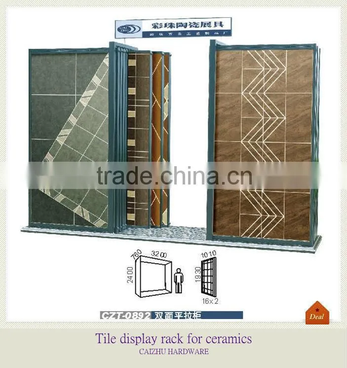 Double side tile display stand