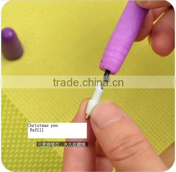 wholesale Christmas ball pens with Santa claus, hot selling pens.