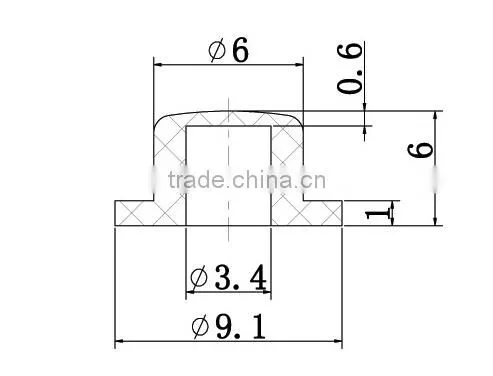 SC101 customized push button Switch cap