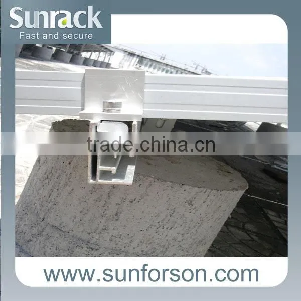 Aluminum Extruction PV Solar Panel Mounting Clamps