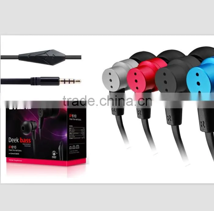 Metal earbud , in ear style earphone for SAMSUNG galaxy s5