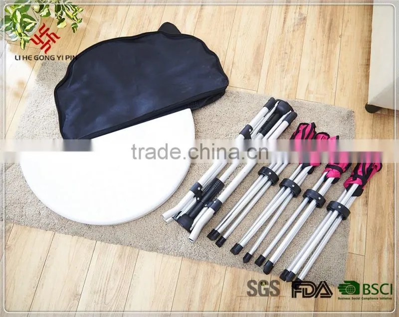 Promotional plastic outdoor folding table with 4 chairs