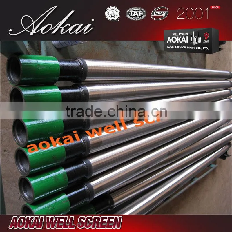 wholesale pipe base screen D759 api perforated pipe with stainless steel screen jacket