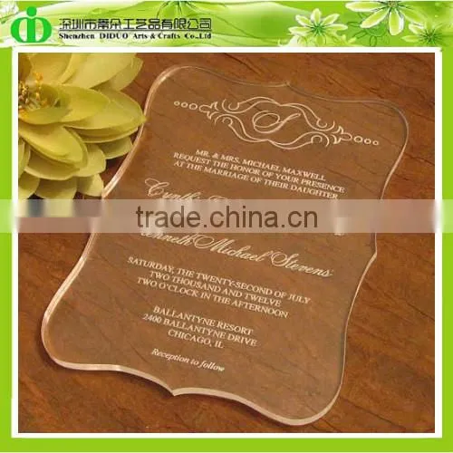 DDI-C022 Trade Assurance Hot Sales Unique Wedding Invitation Cards