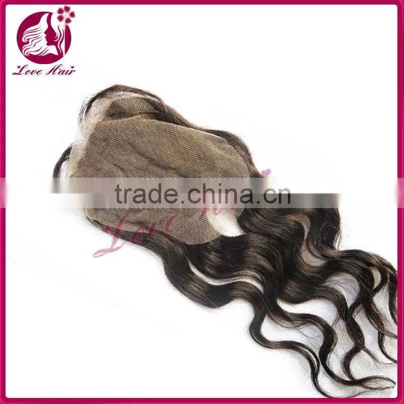 Wholesales Brazilian Silk Base Closure 4*4 middle part and free part Lace Closure