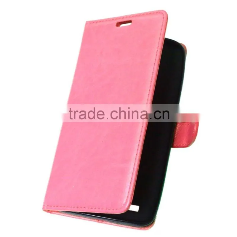 PU Leather Cell Phone Flip Wallet Kickstand Case for ASUS ZenFone 2