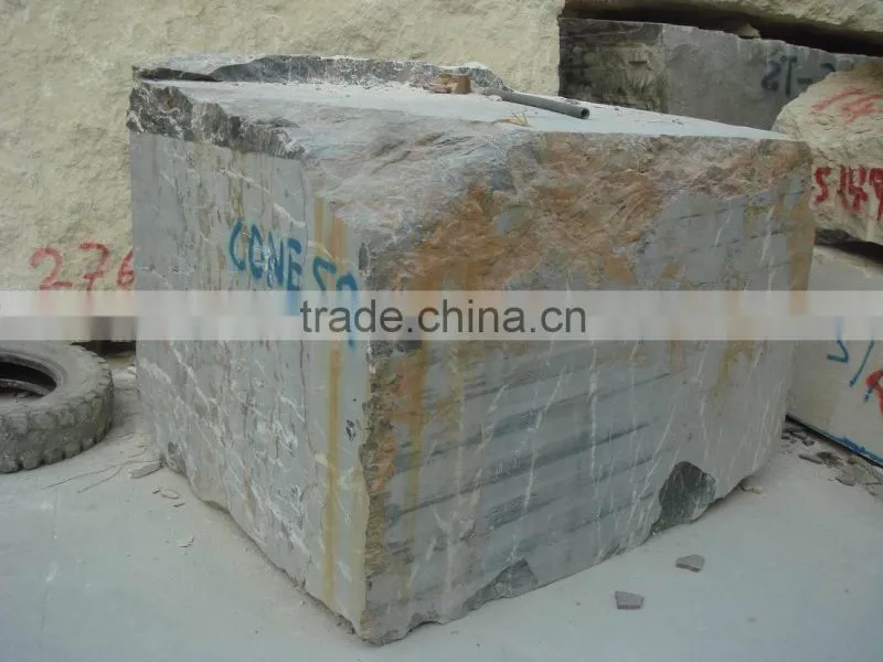 Black and gold marble block