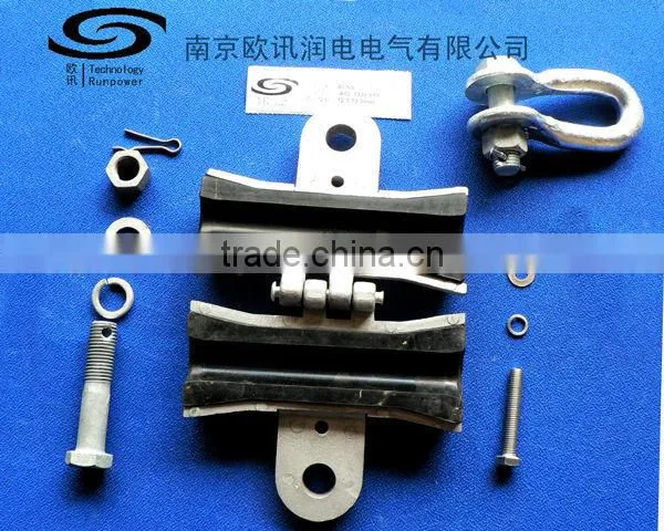 preformed armor rod grip suspension