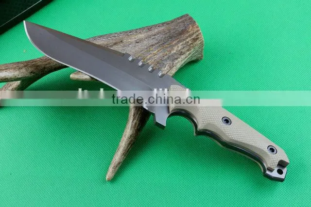 OEM full tang structure combat knife with G10