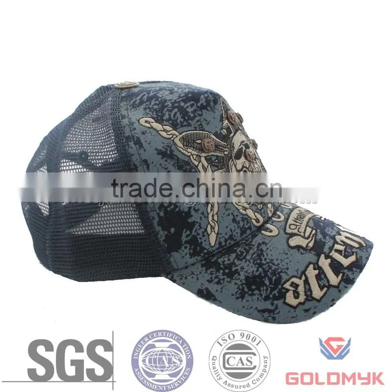 Mesh Cap for Girl ,Skull Mesh Cap ,Fashion Mesh Cap