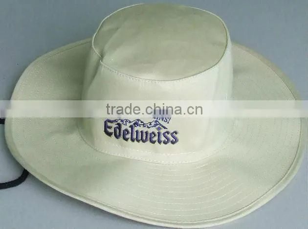 hot embroidery cowboy hat bucket caps