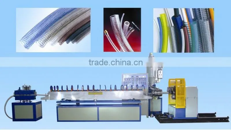 High automation PVC Stainless Steel Wire Braided Flexible Hose making machine/extrusion line/production line
