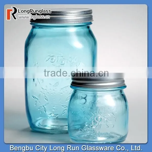 LongRun 32oz High Quality Ball Quart Mason Jars Large Capacity Unique Glassware Wholesale Price
