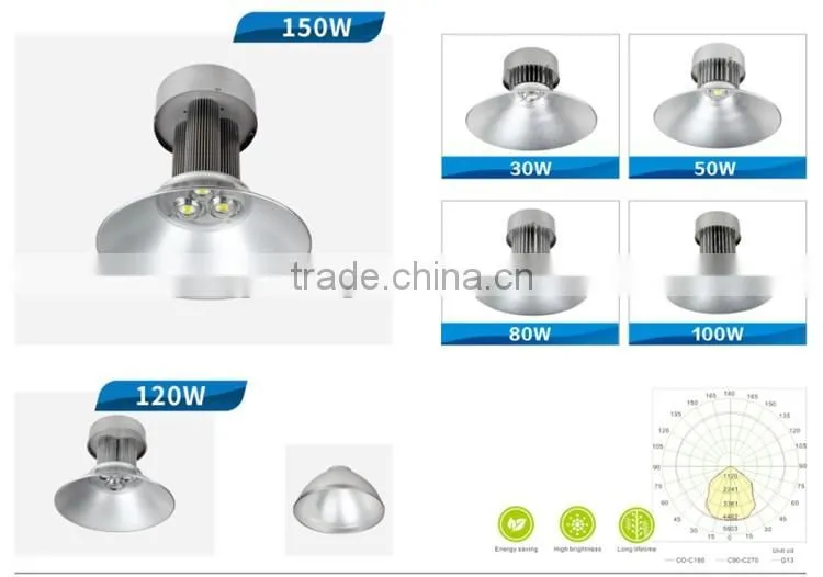 New design high power bright quality 60W 120W 150W 200W ufo led high bay light
