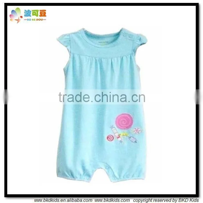 BKD Blue color baby girls party wear for summer clothes