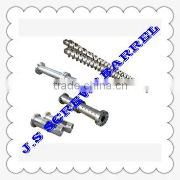 Pin screw and barrel/rubber machinery screw and barrel