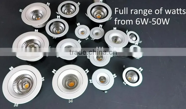 RF dimmable cob downlight 20watt dwown light RA90 CRI97 dimmable commercial downlight