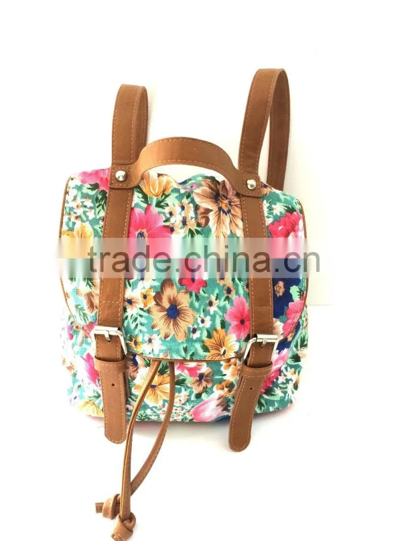 Wholesale Fashion Canvas student mini backpack