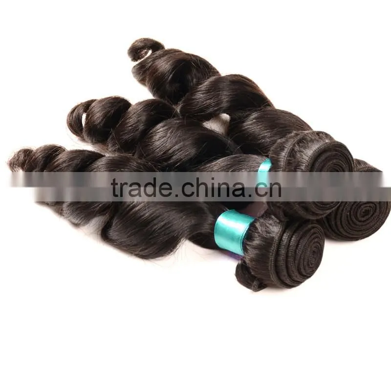 100 Percent Virgin Wholesale Wet And Wavy Loose Wave Indian Remy Hair Weave 100G For One Pack, Virgin Indian Remy Hair For Cheap