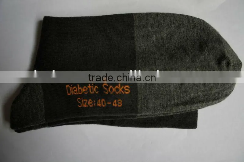 thick silver fiber diabetes socks
