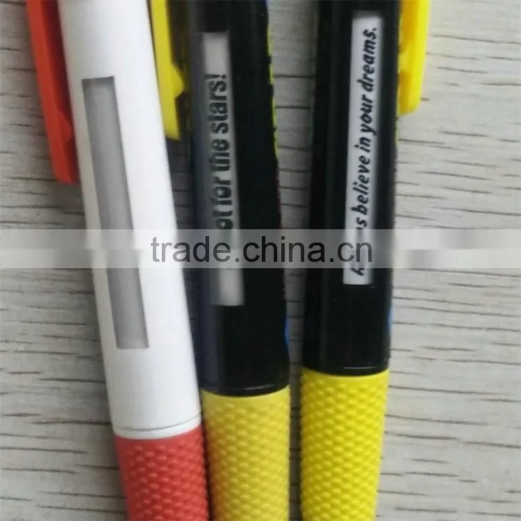 China low price products solid color clip and plunger 2016 New product windows pen