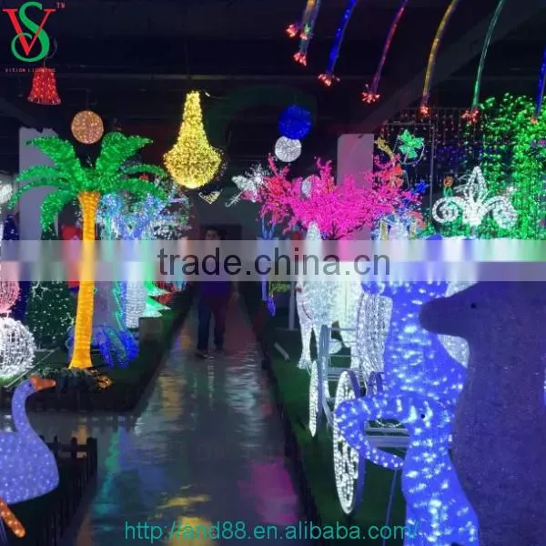 LED 3D christmas motif led elephant light