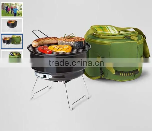 Carrying cooler bag bbq grill YH28010