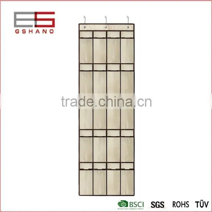 non woven door hanging shoe organizer with 24 pockets selling vell in USA