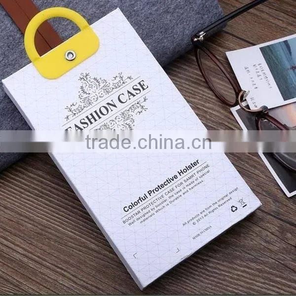 custom brand phone exquisite gift package box ,hard cardboard+PVC common use phone shell package box custom