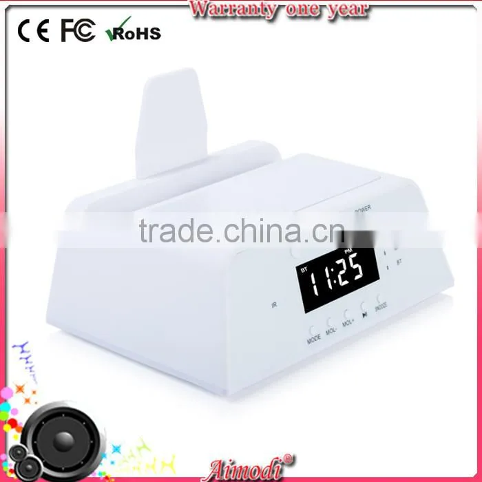 New fashion big bass bluetooth speaker docking station for smart phone