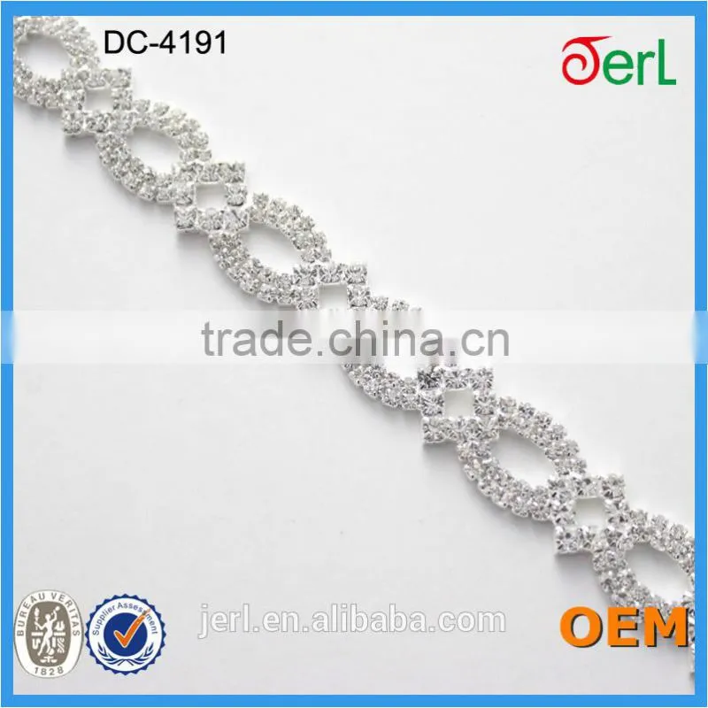 Hot Sale Cheap Jewelry Accessory Rhinestone Crystal Chain For Garment