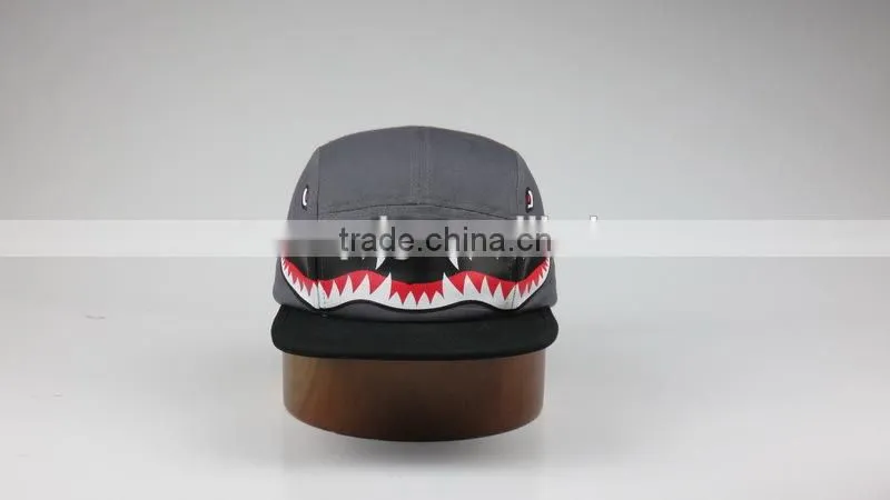 100% cotton flat brim sports cap with nice printed logo