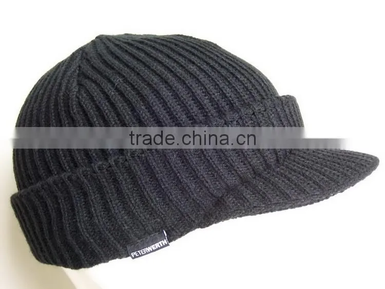 winter knitted wool hat for old man