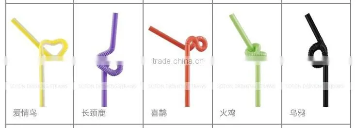 colorful art flexional Straw